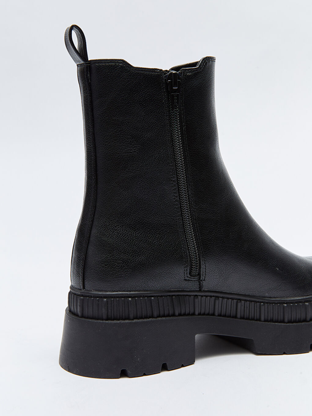 Ghete pentru Femei cu Talpă Groasă Aspect Piele-5