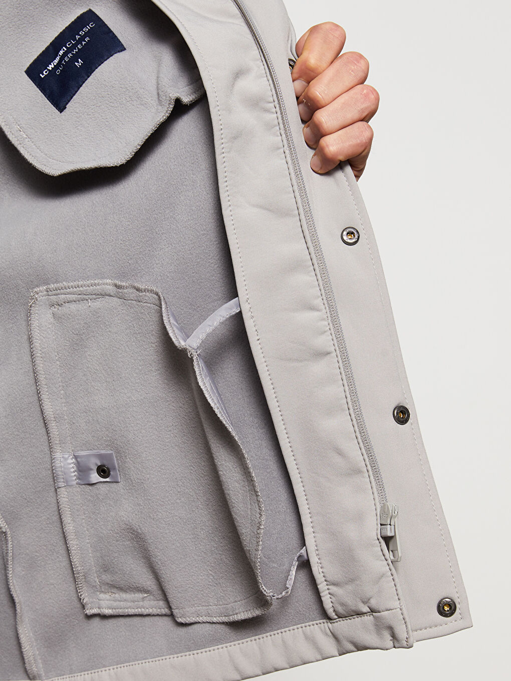 Regular Fit Hooded Men's Raincoat-3