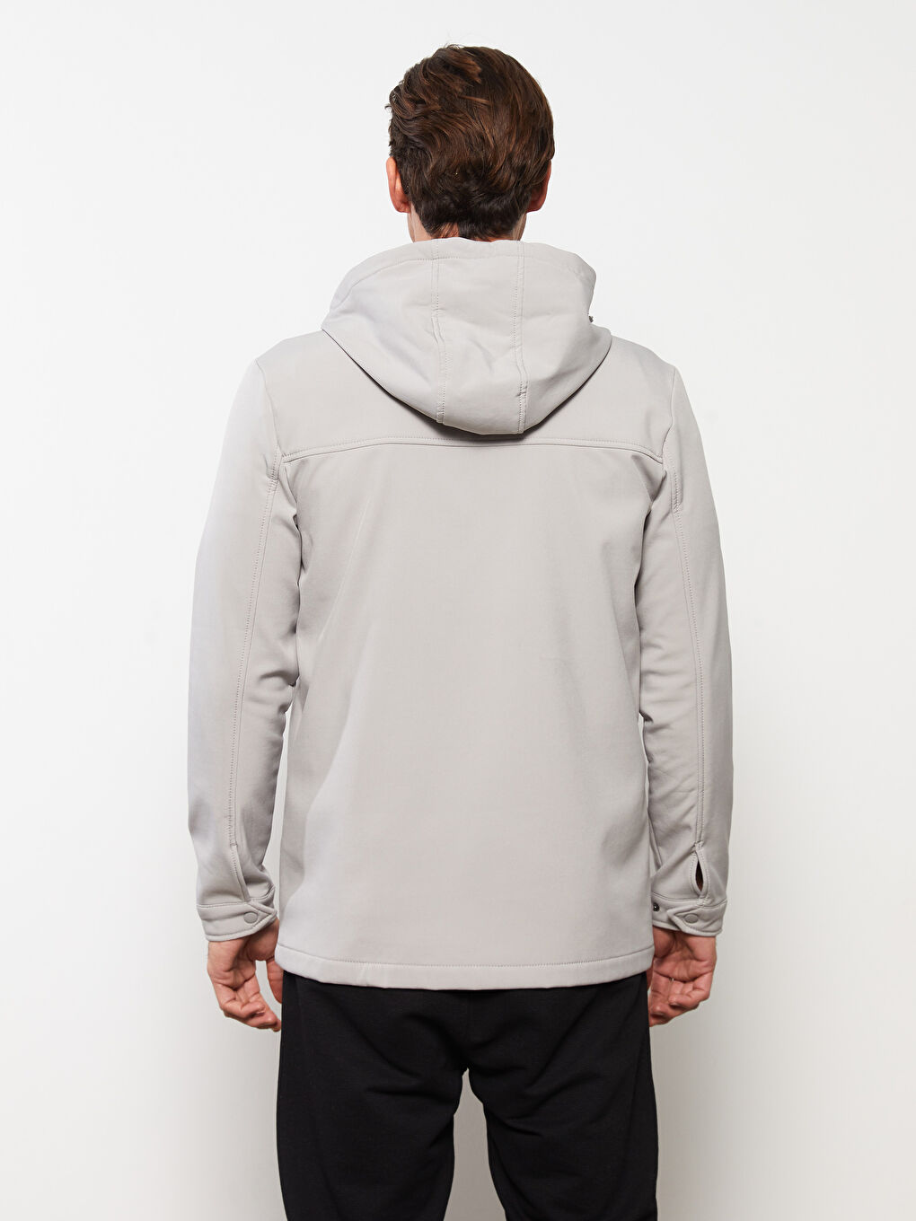 Regular Fit Hooded Men's Raincoat-4