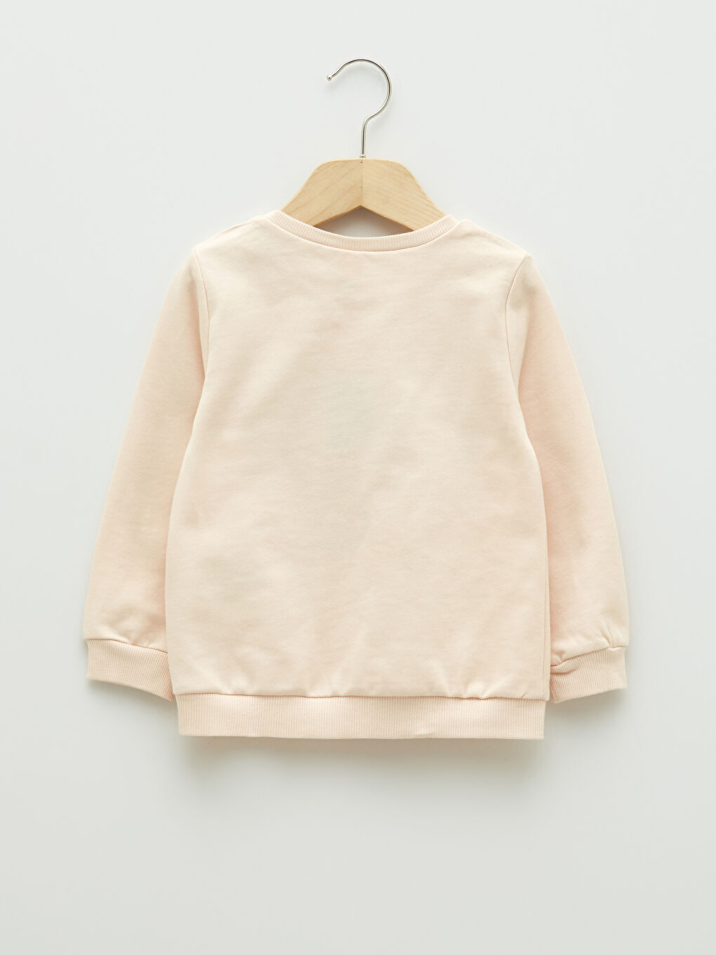 Crew Neck Long Sleeve Printed Cotton Baby Girl Sweatshirt and Tracksuit Bottom 2-Pack Set-2