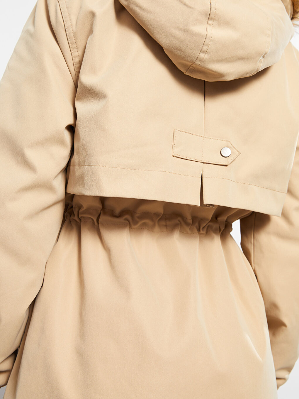 Hooded Regular Long Sleeve Women's Parka-4