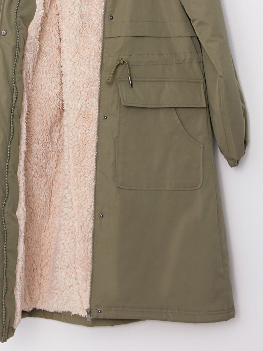 Mit Kapuze Regulär Langarm Damen Parka-7