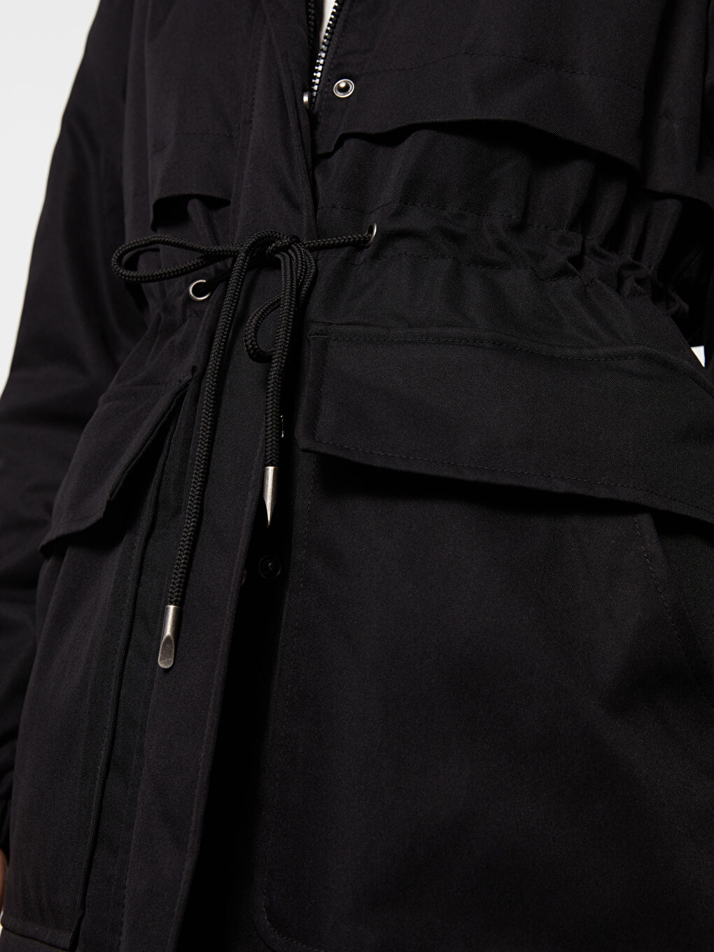 Hooded Regular Long Sleeve Women's Parka-2