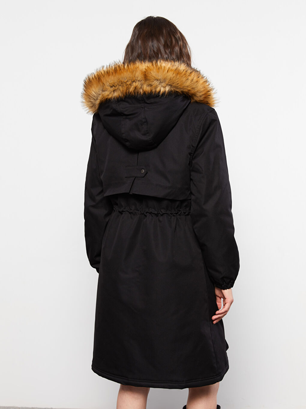 Hooded Regular Long Sleeve Women's Parka-4