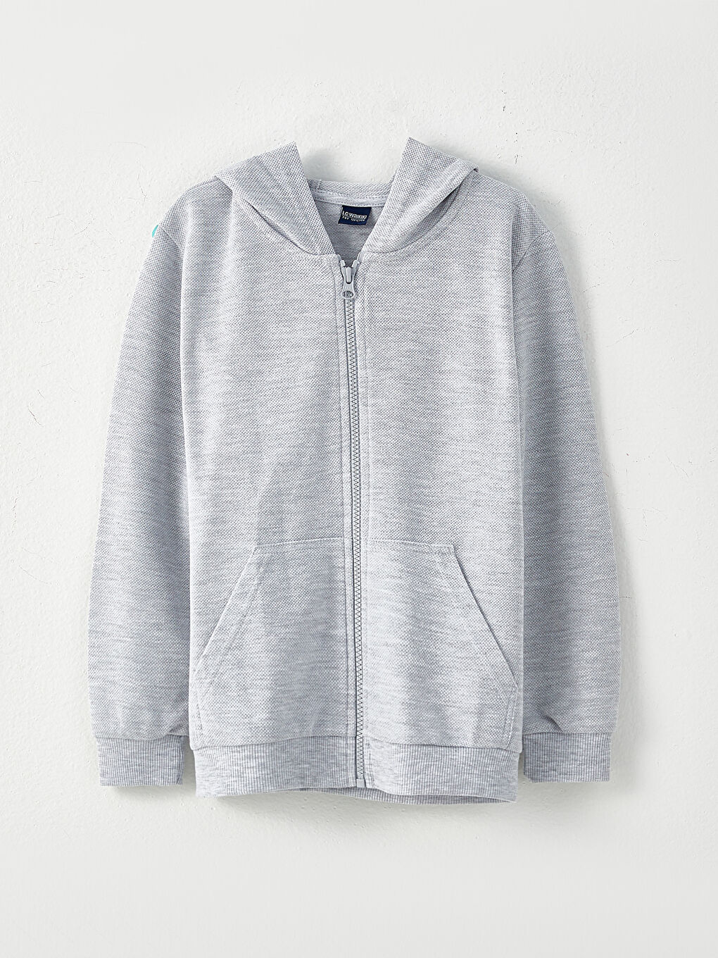 Hooded Basic Long Sleeve Boys' Zippered Sweatshirt