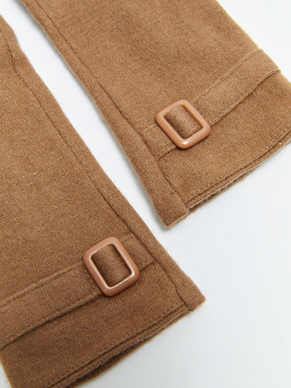 Kahverengi Toka Detaylı Kadın Eldiven-7