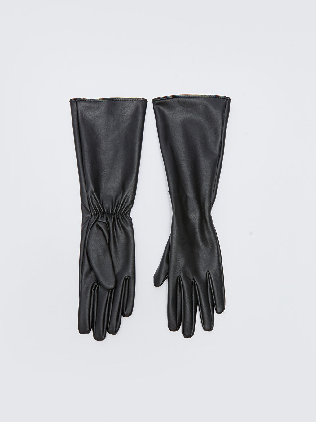 Deri Görünümlü Kadın Eldiven-3