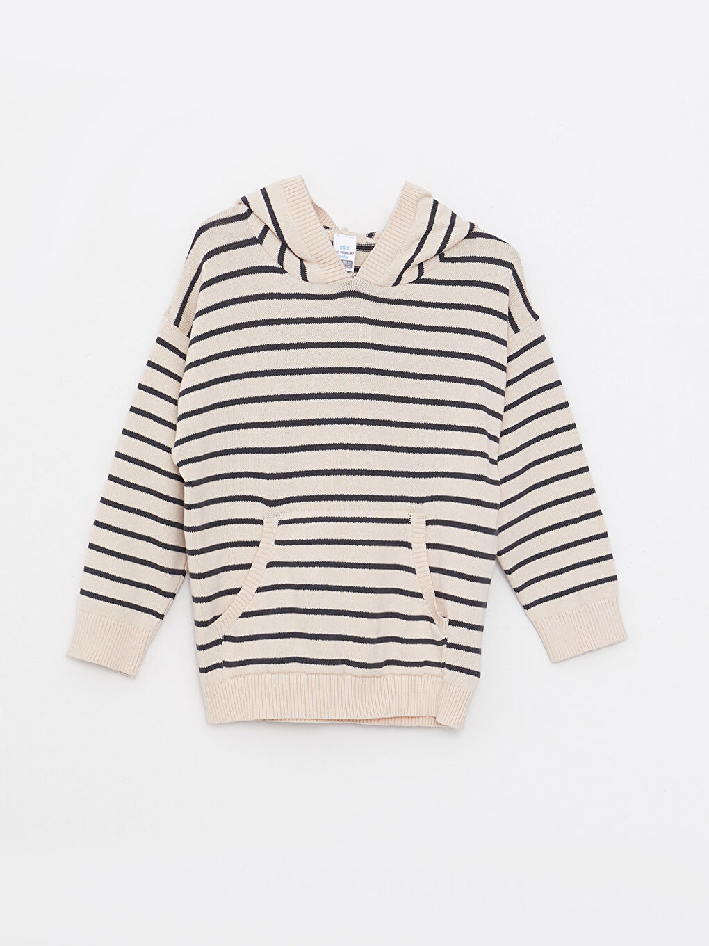 Hooded Long Sleeve Striped Baby Boy Knitwear Sweater