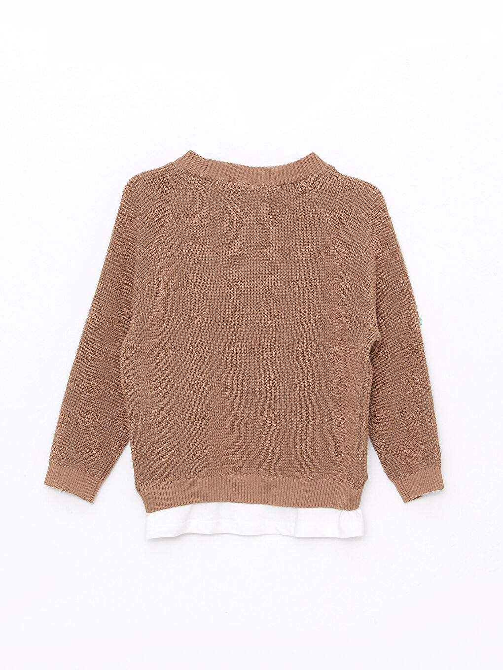 Crew Neck Long Sleeve Basic Baby Boy Tricot Sweater-4