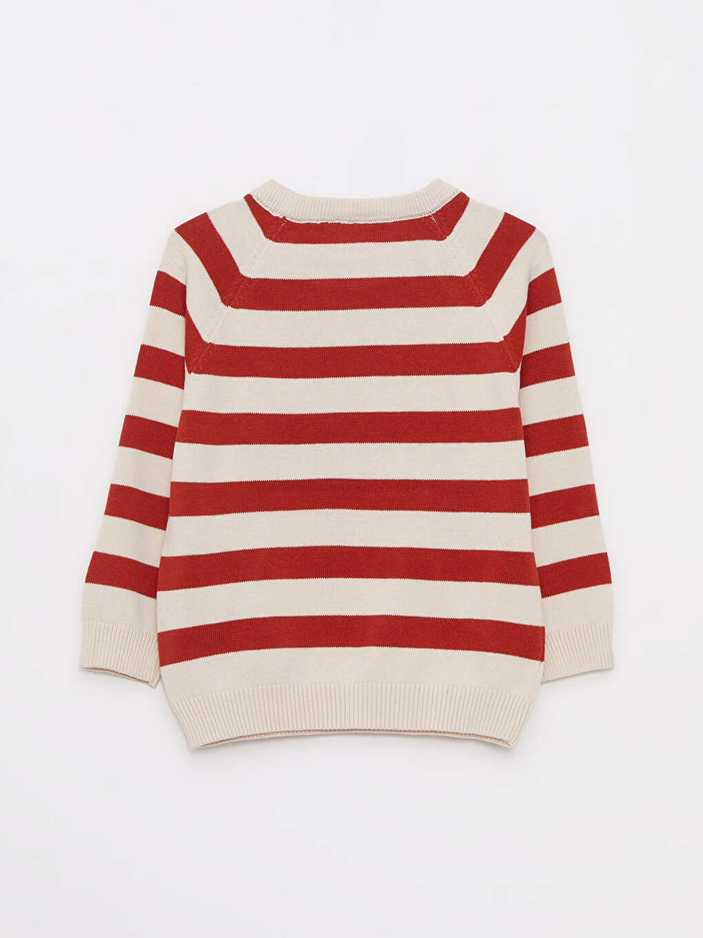 Crew Neck Long Sleeve Striped Baby Boy Tricot Sweater-2
