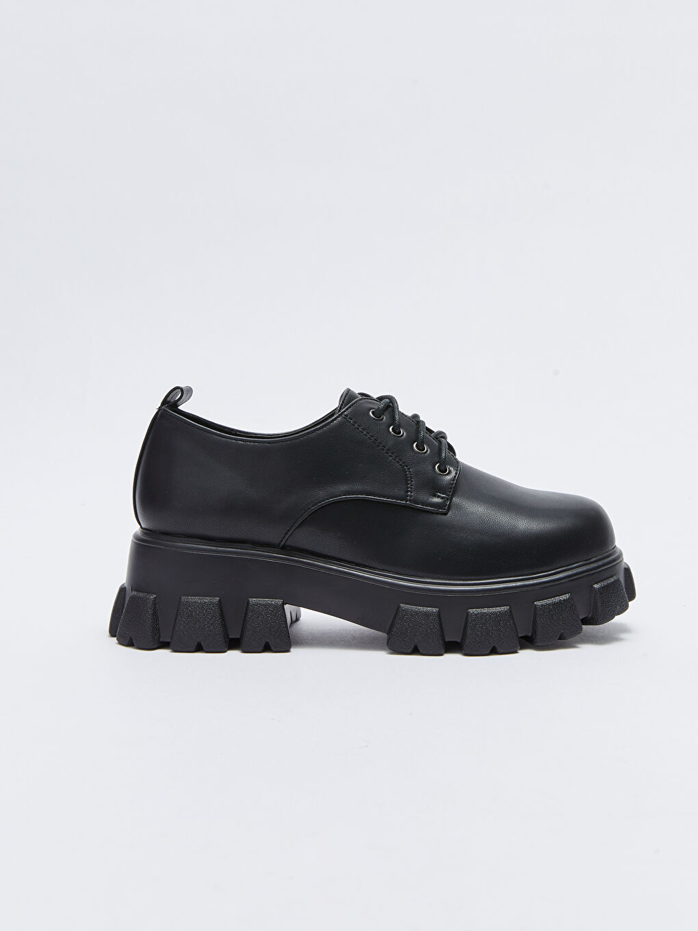 LCW STEPS Leather Look Lace-Up Thick Sole Women's Classic Shoes -W21370Z8-HUC