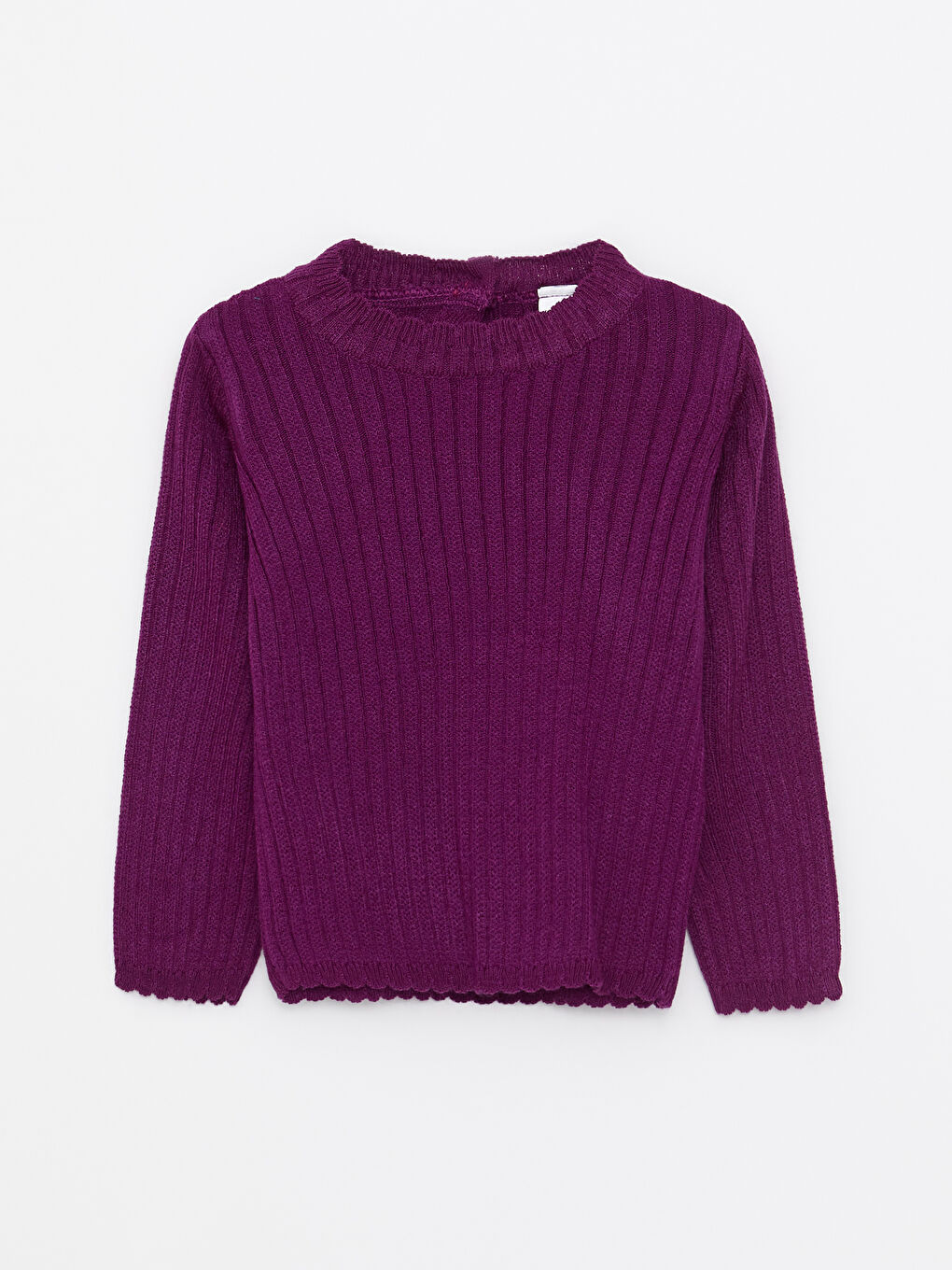 LCW baby Crew Neck Long Sleeve Baby Girl Tricot Sweater -W21371Z1-QPH
