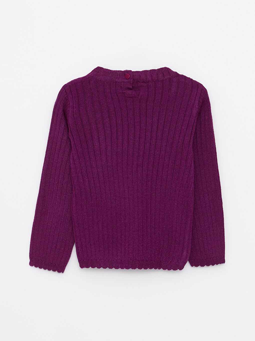 LCW baby Crew Neck Long Sleeve Baby Girl Tricot Sweater -W21371Z1-QPH