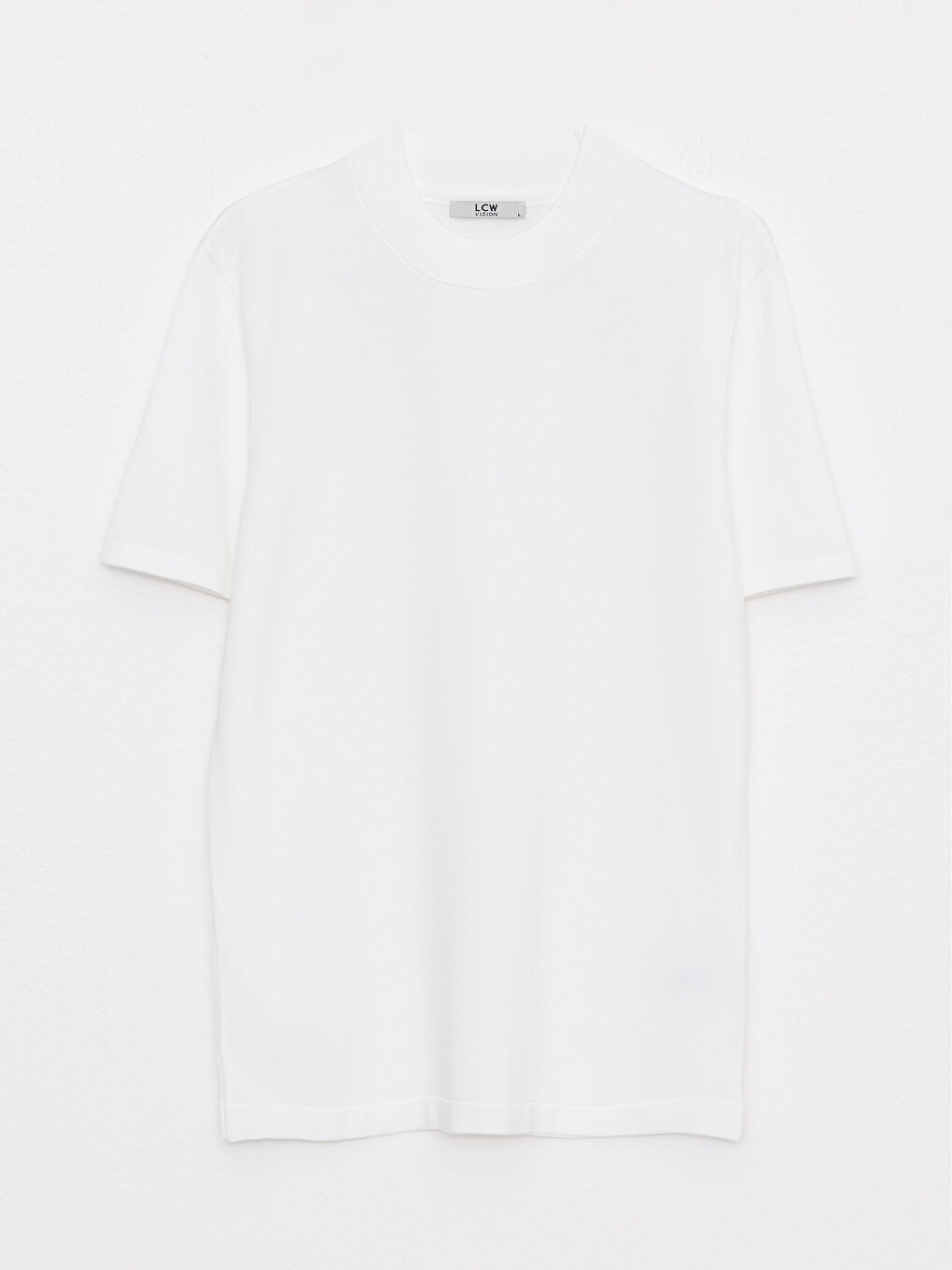 Ekru Bisiklet Yaka Erkek Kazak-5