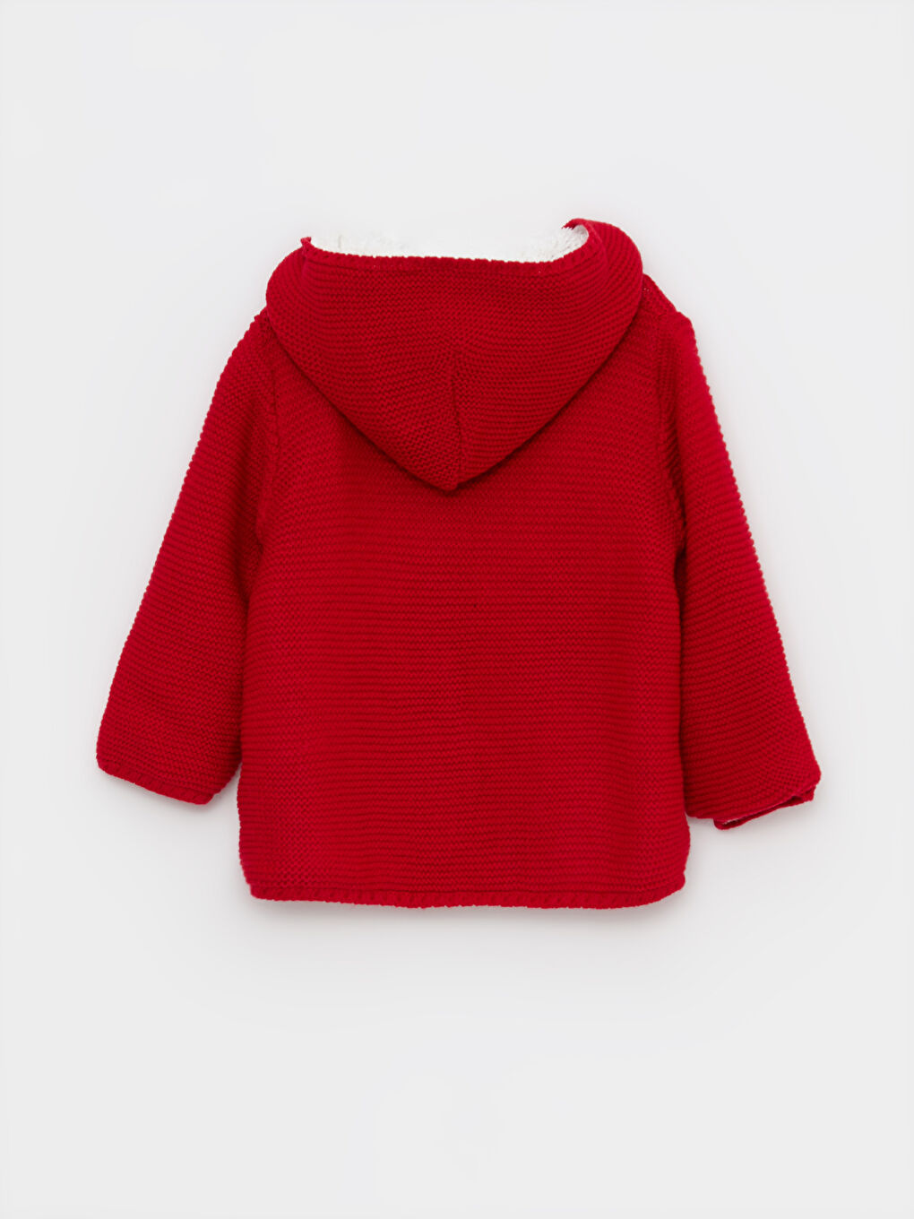 LCW baby Kapüşonlu Uzun Kollu Basic Kız Bebek Triko Hırka -W21385Z1-D3T