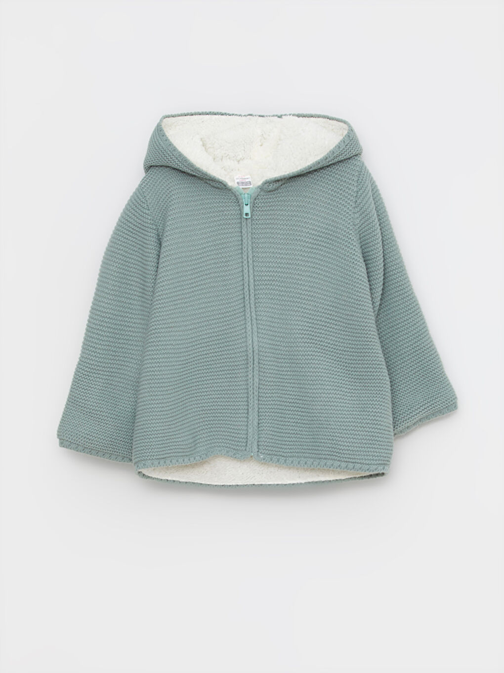 كارديجان تريكو بكابوش كم طويل سادة بنات رضع