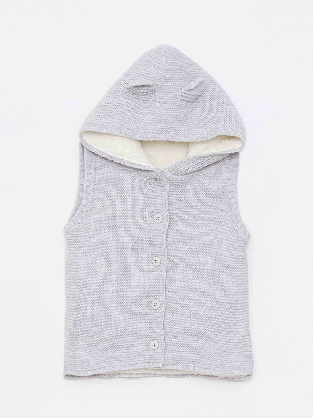Gilet Tricot Bébé Fille À Capuche-2
