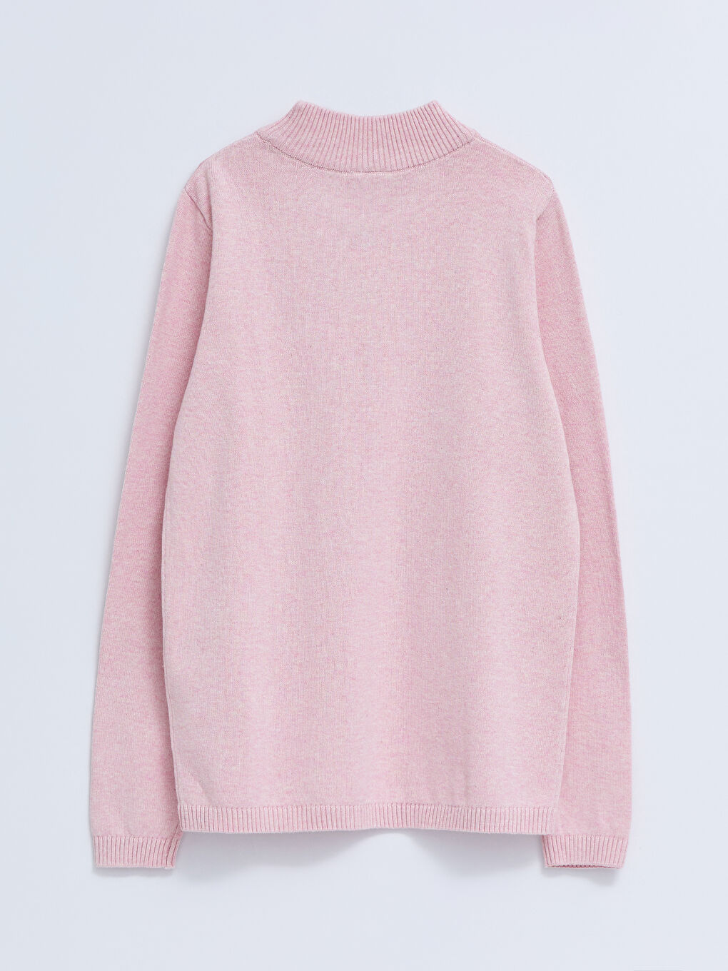 Half Turtleneck Basic Long Sleeve Girl Tricot Sweater-1