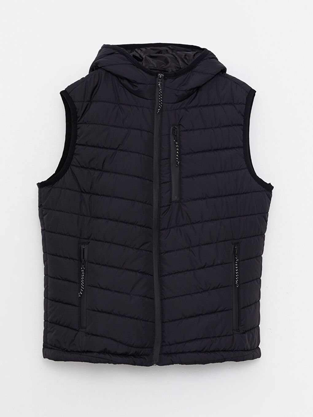 Regular Fit Hooded Men's Puffer Gilet-8