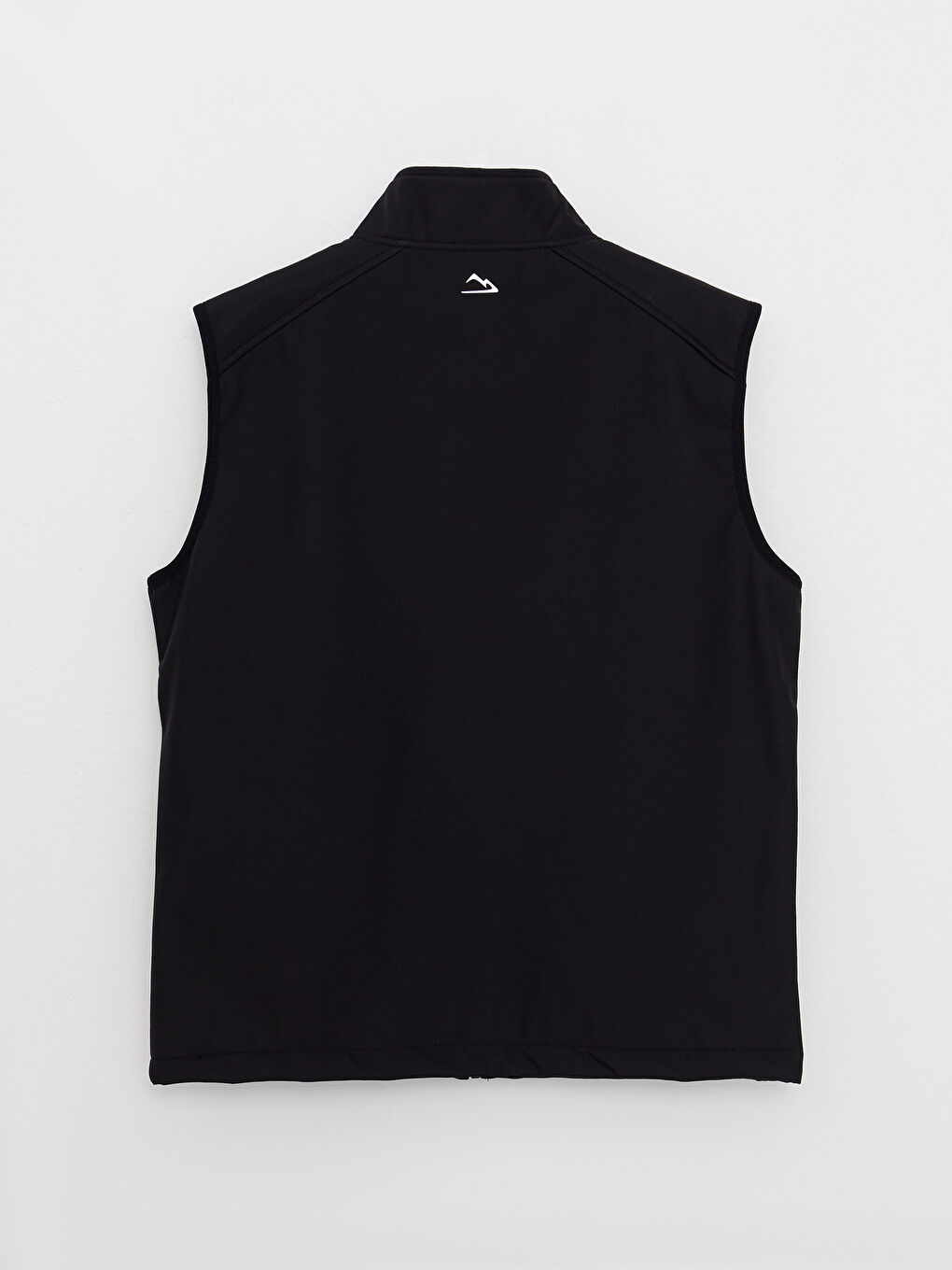 Siyah Standart Kalıp Dik Yaka Erkek Yelek-6