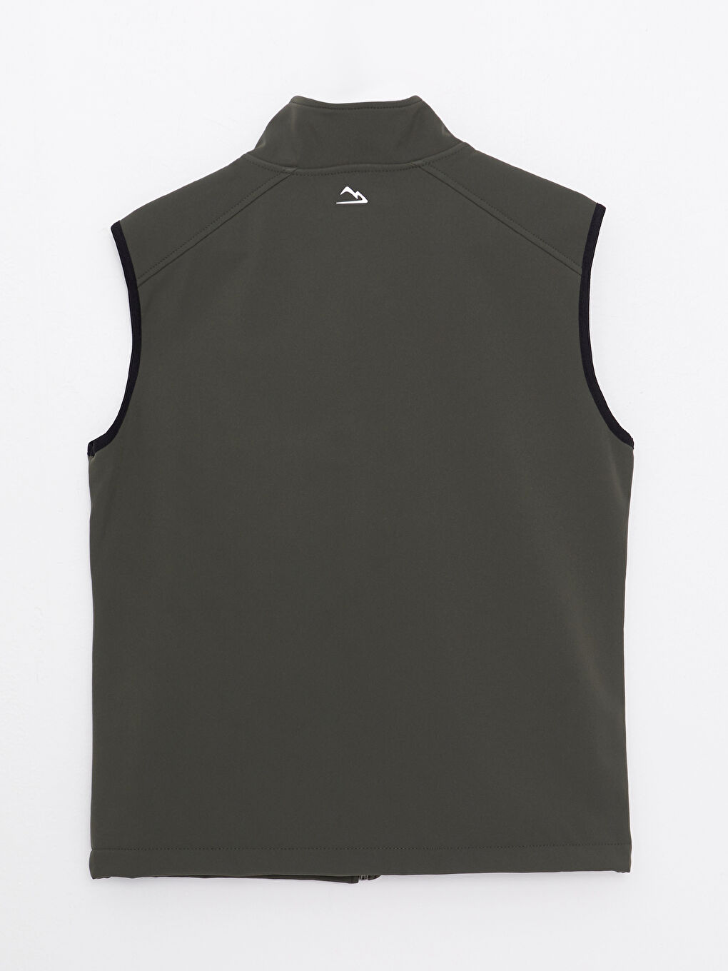 Haki Standart Kalıp Dik Yaka Erkek Yelek-6