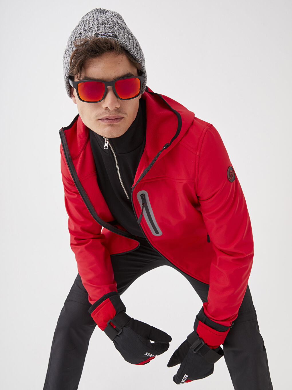 XSIDE ACTIVE Regular Fit Hooded Men's Raincoat -W21402Z8-HKD