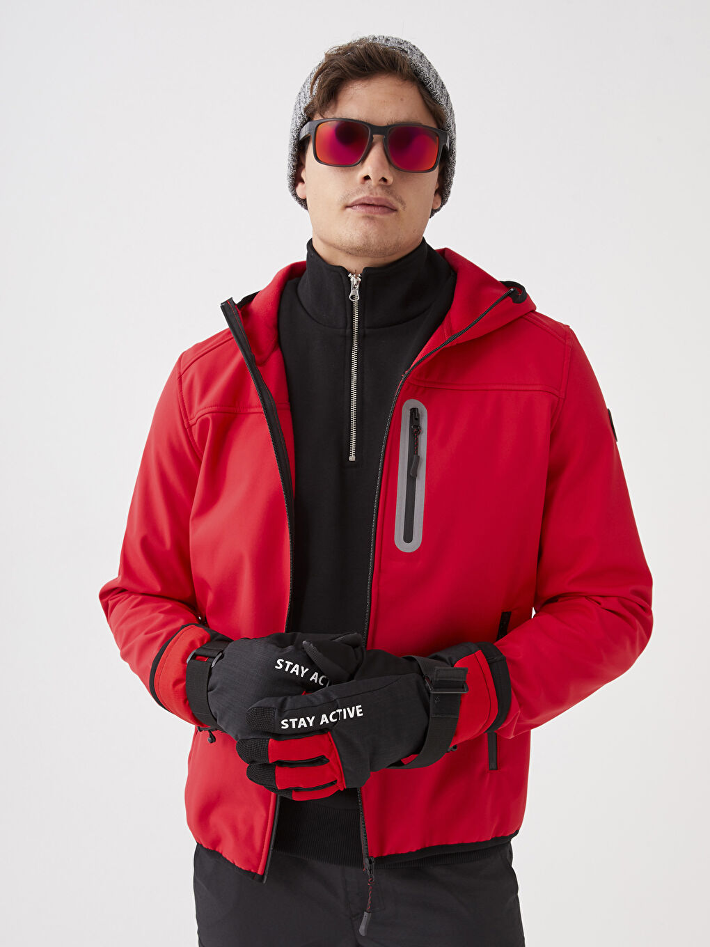 XSIDE ACTIVE Regular Fit Hooded Men's Raincoat -W21402Z8-HKD