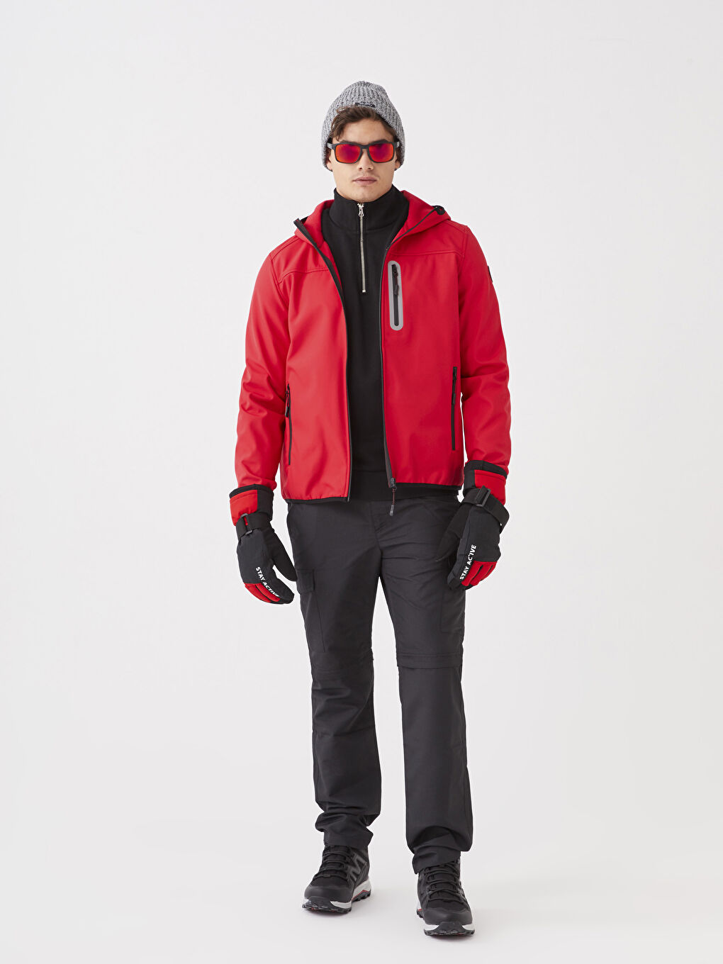 XSIDE ACTIVE Regular Fit Hooded Men's Raincoat -W21402Z8-HKD