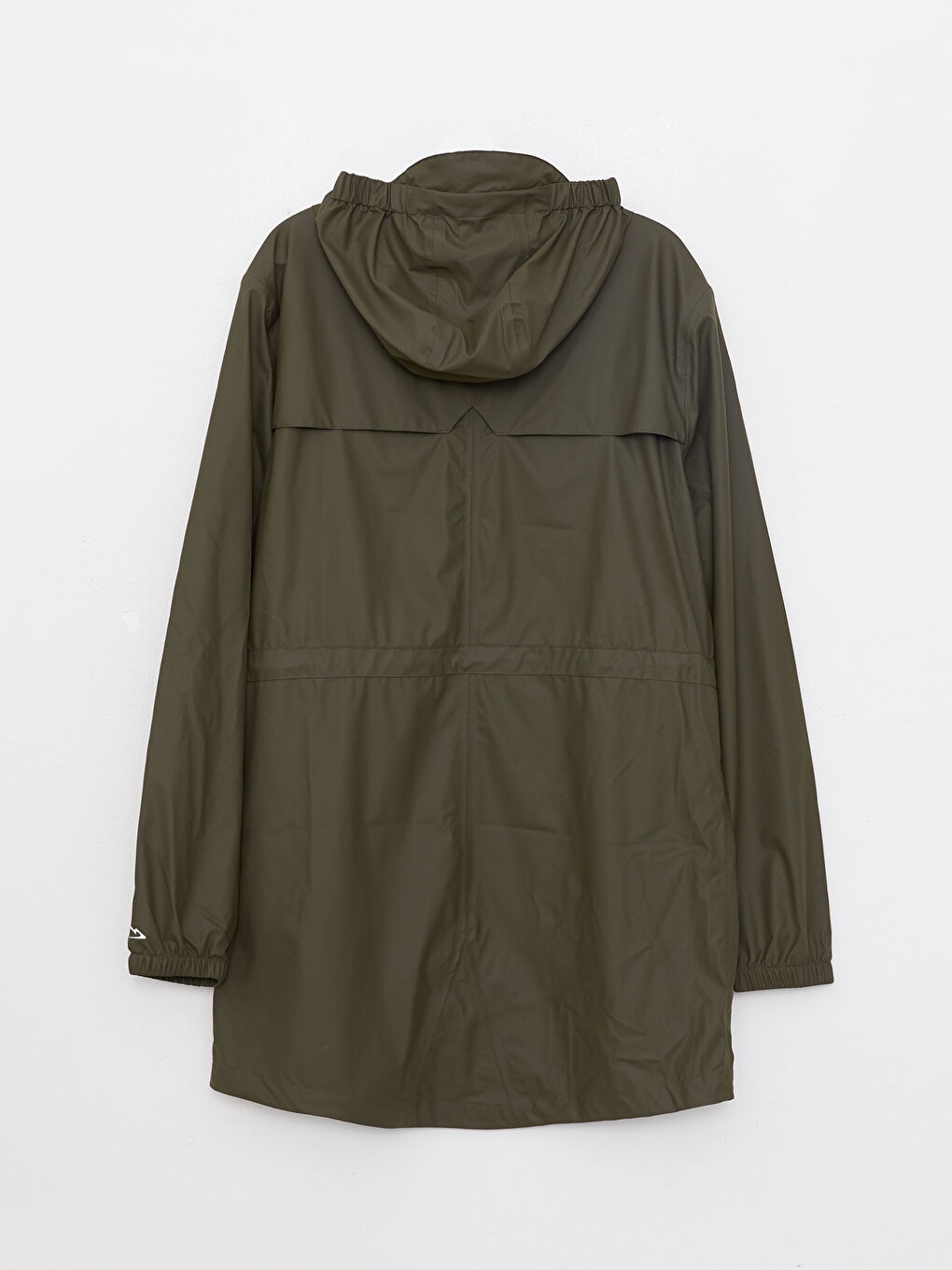 Haki Aplike Baskılı Kapüşonlu Tunik-7