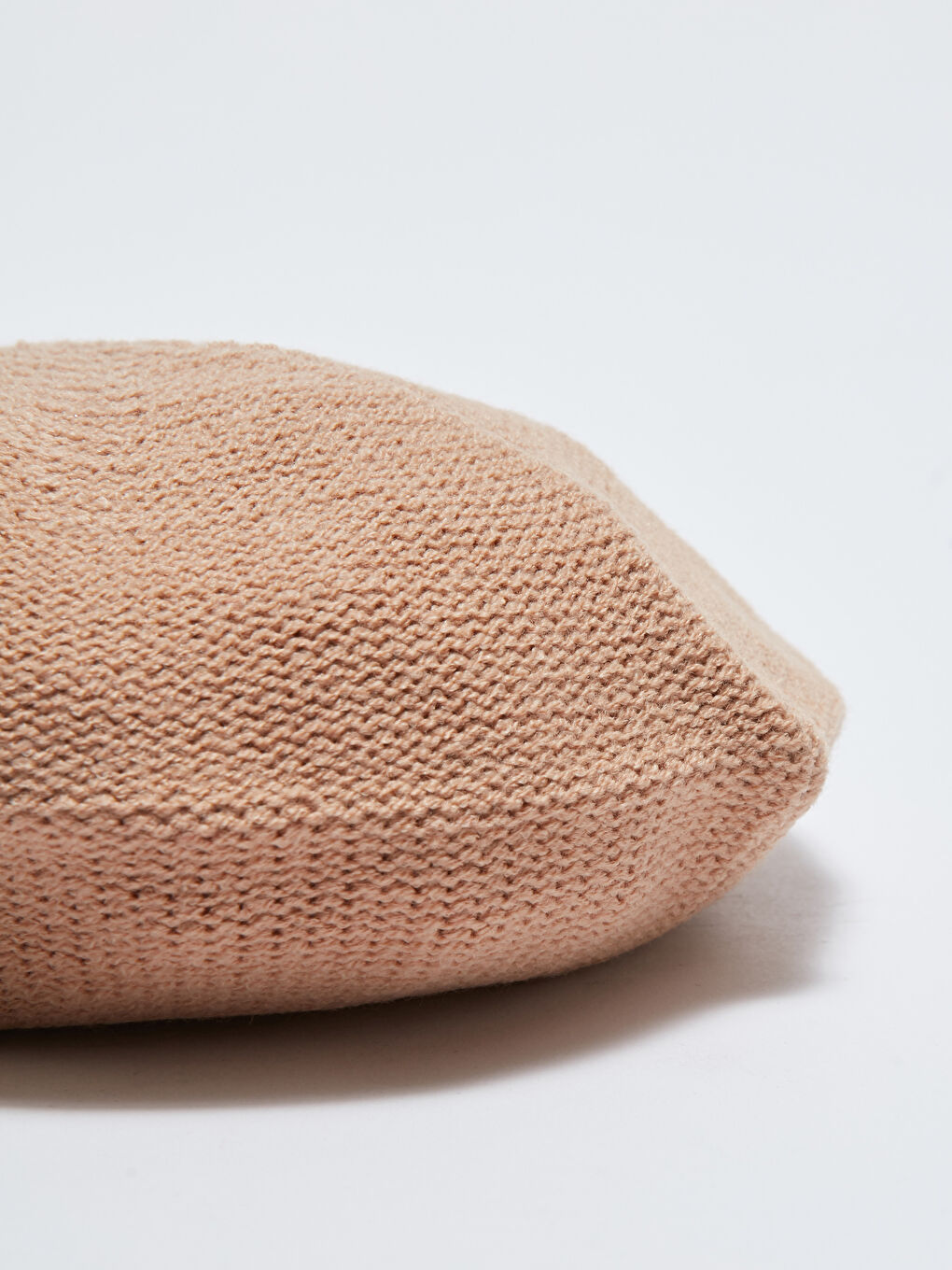 Bej Basic Kız Bebek Triko Bere-1