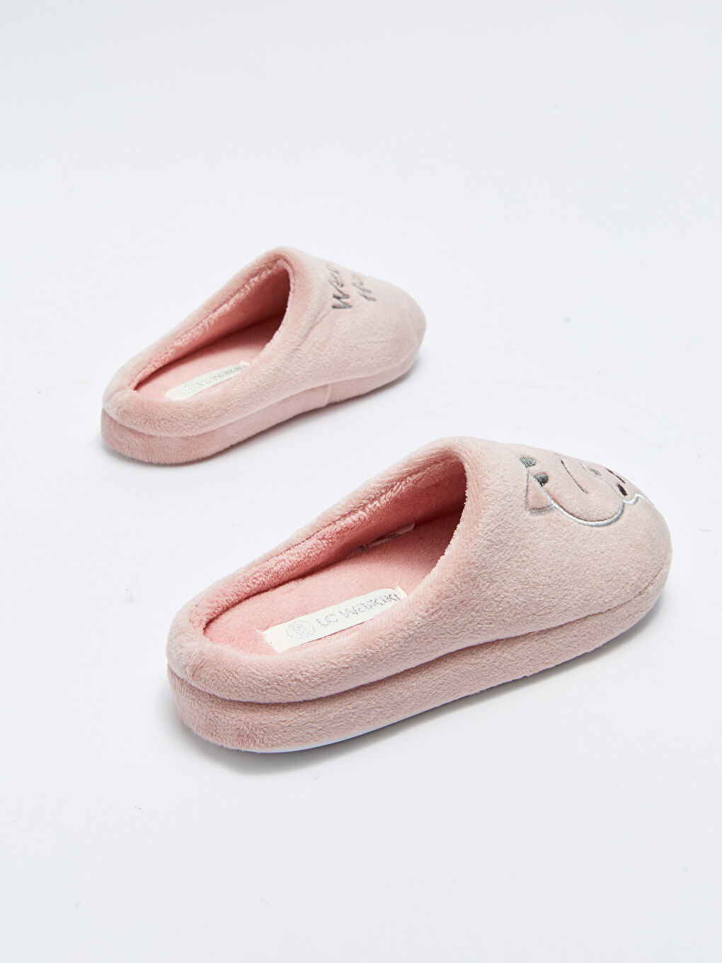 Вышитые Женские Домашние Тапочки-4