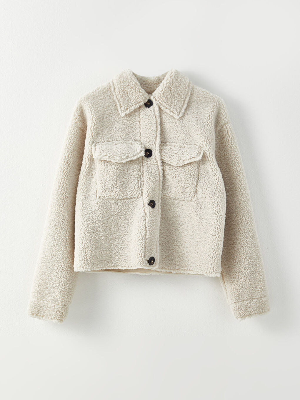 LCW Vision Shirt Neck Regular Long Sleeve Women's Cachet Coat -W21508Z8-S36
