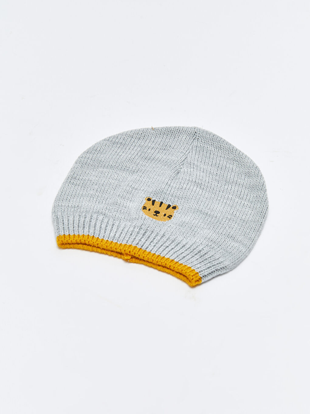 Embroidery Detailed Baby Boy Tricot Beret-1