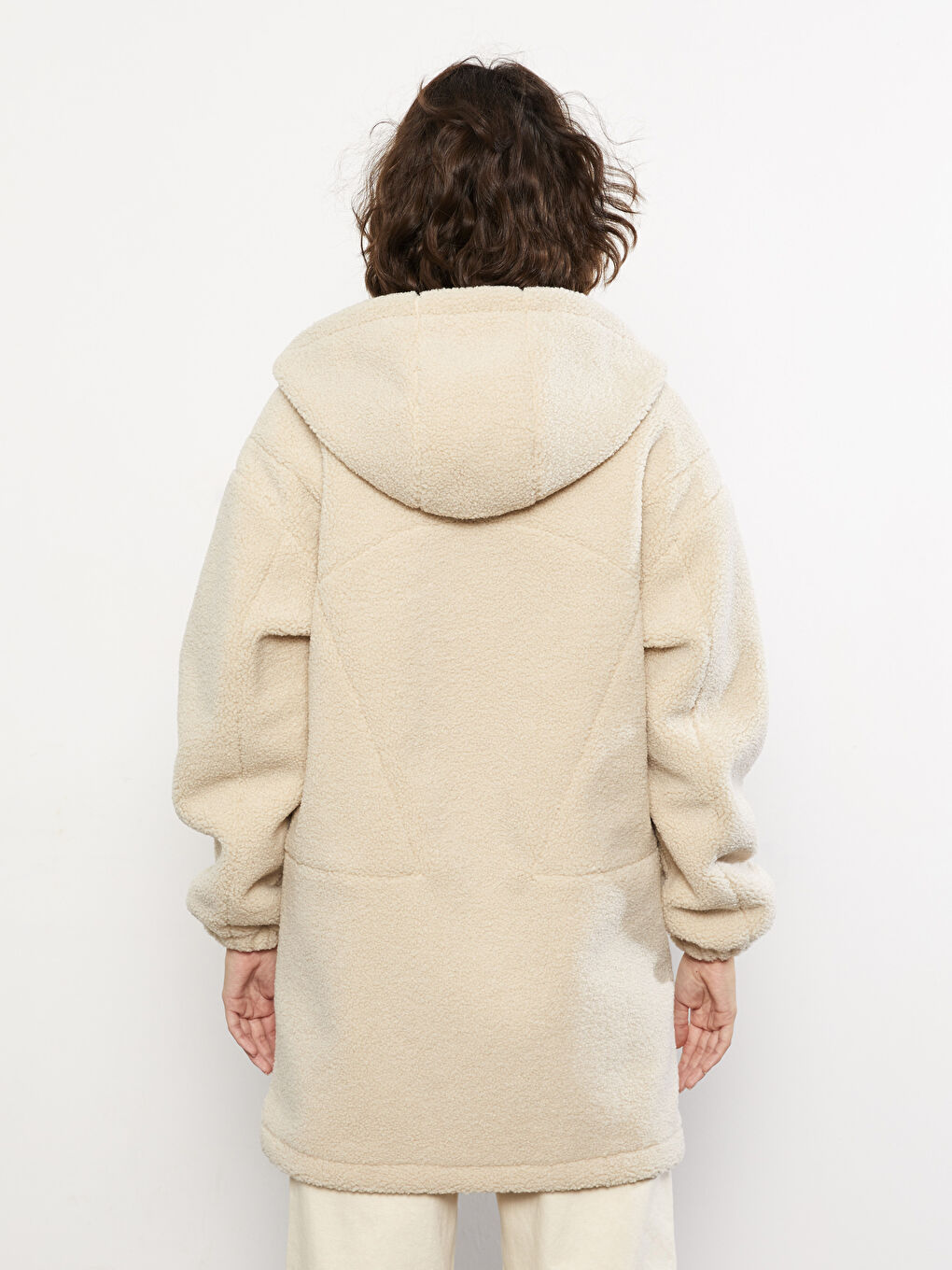 LCW Vision Women's Hooded Plain Coat -W21510Z8-QKP