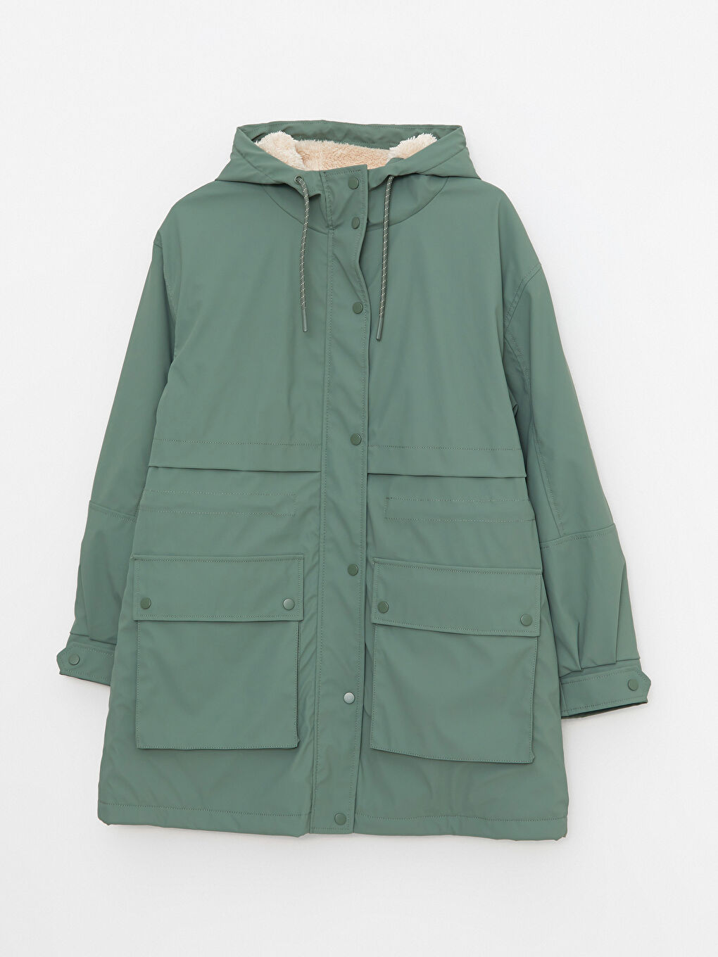 LCW Vision Parka À Capuche Coupe Régulière Manches Longues pour Femmes -W21511Z8-Q9Y