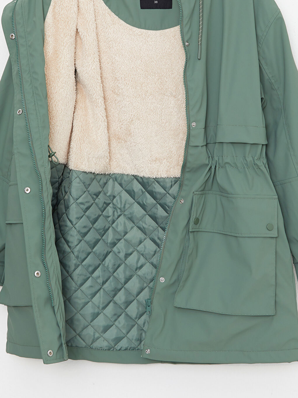 LCW Vision Parka À Capuche Coupe Régulière Manches Longues pour Femmes -W21511Z8-Q9Y