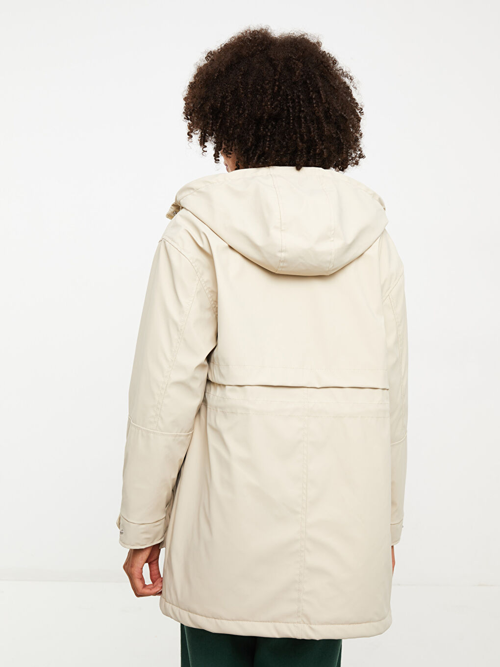 Hooded Regular Long Sleeve Women's Parka-5