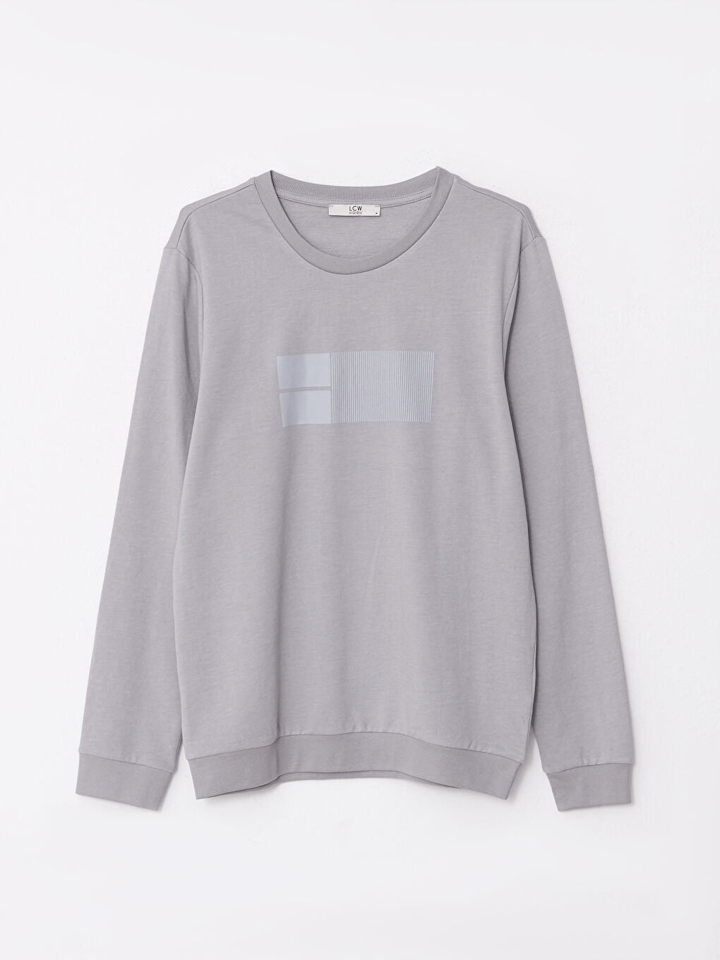 Crew Neck Long Sleeve Printed Men's Sweatshirt-5