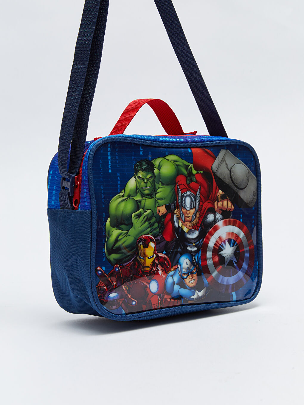 Karışık Avengers Baskılı Okuldaki Süper Kahramanım Beslenme Çantası-1