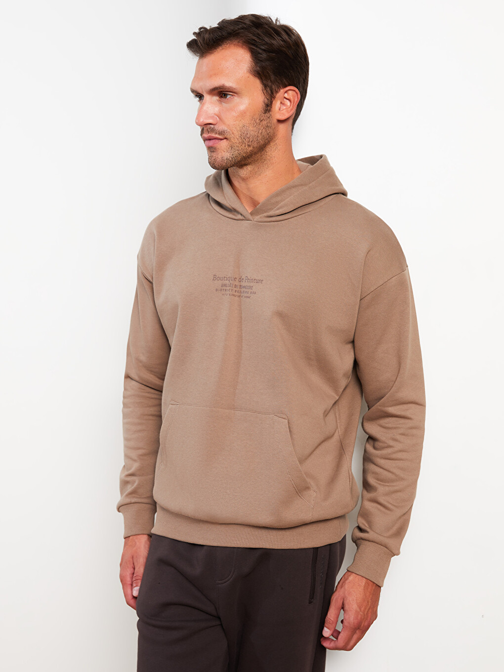 Long Sleeve Printed Men's Thick Hoodie-1