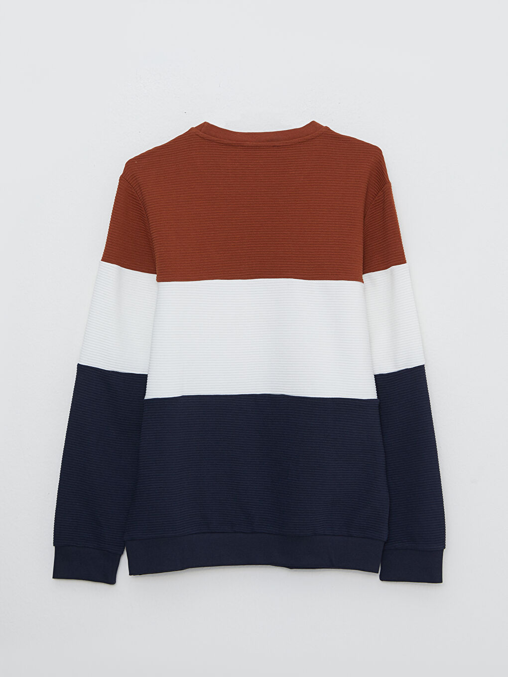 Crew Neck Long Sleeve Color Block Men's Sweatshirt Father Son Combination-6