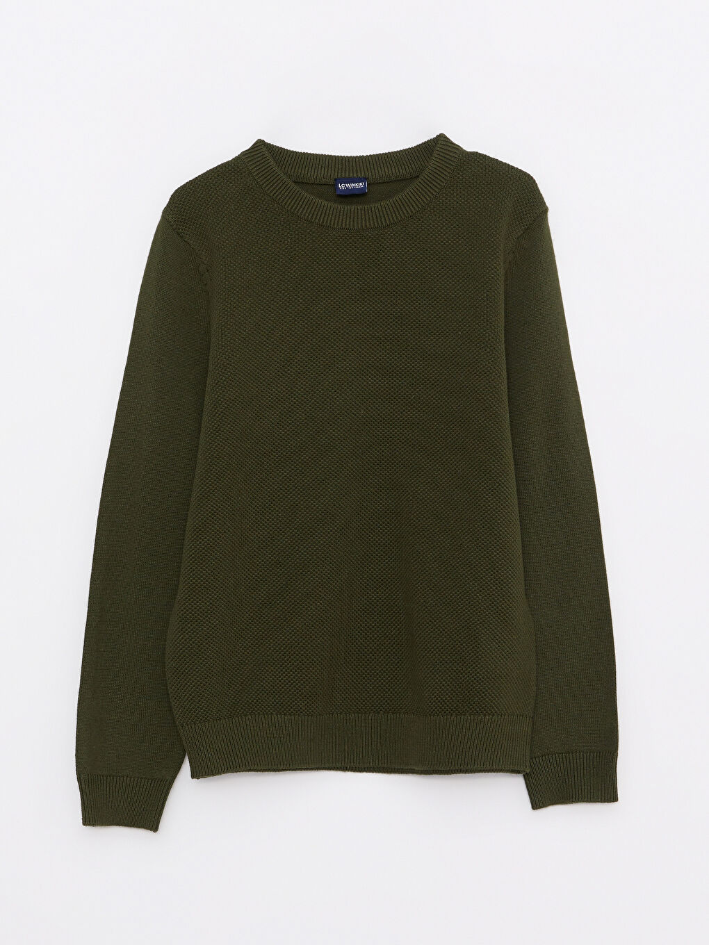 Crew Neck Basic Long Sleeve Boys' Knitwear Sweater