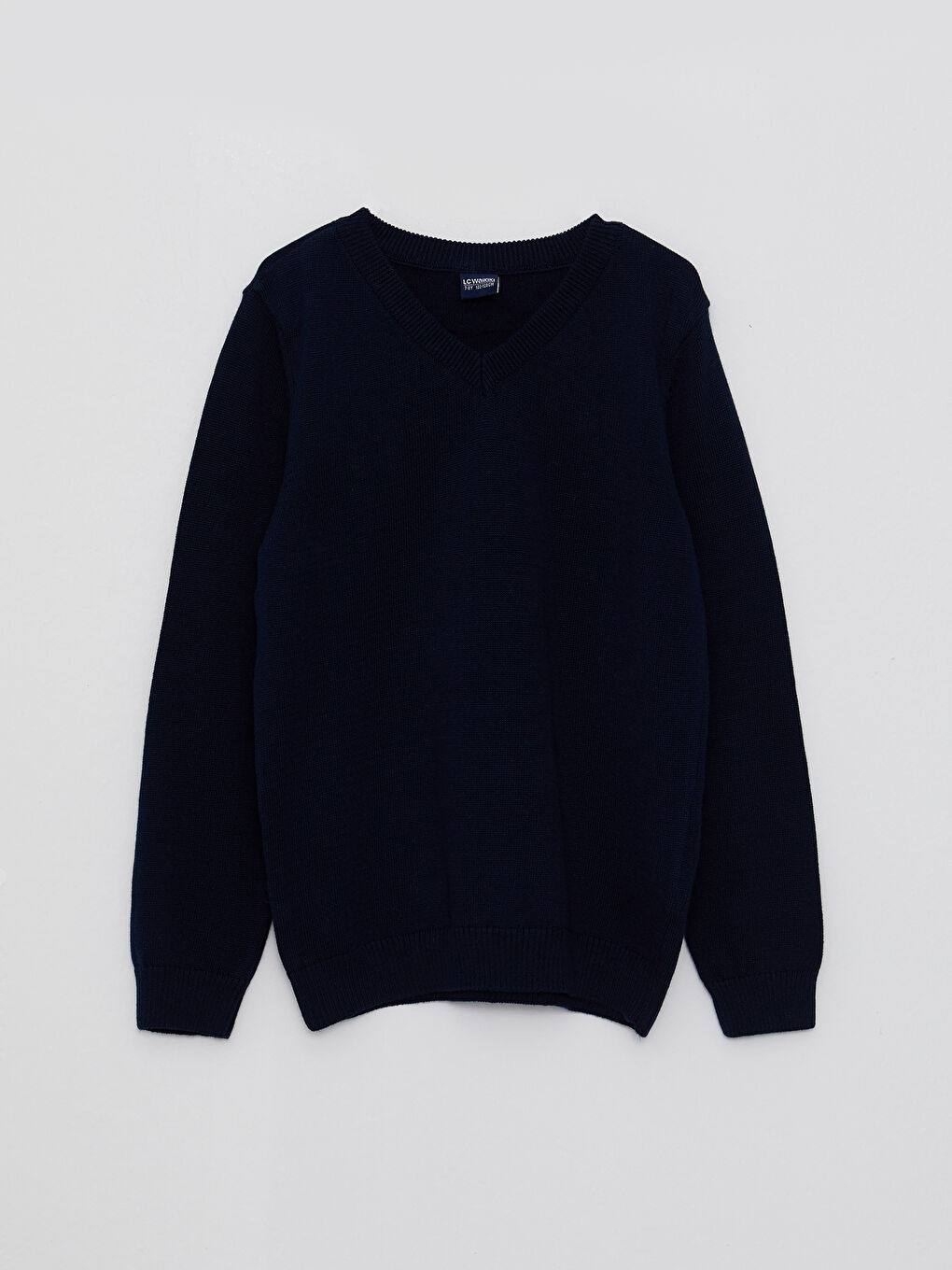 V Neck Basic Long Sleeve Boys' Knitwear Sweater