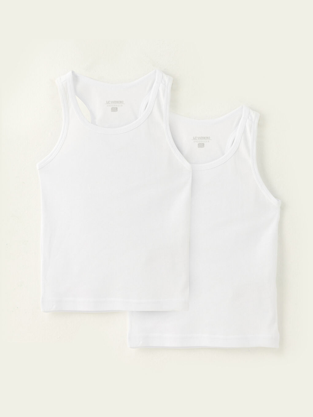 Rundhalsausschnitt Basic Baumwolle Weste für Jungen 2er-Pack