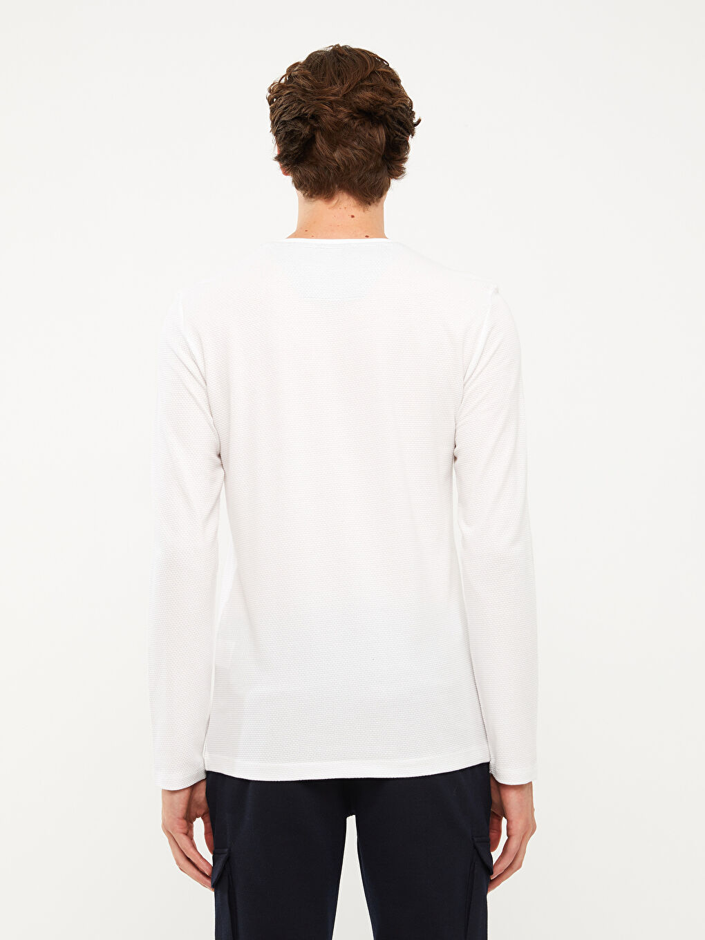 LCW Vision Rundhalsausschnitt Langarm Herren-Sweatshirt -W21602Z8-Q6K