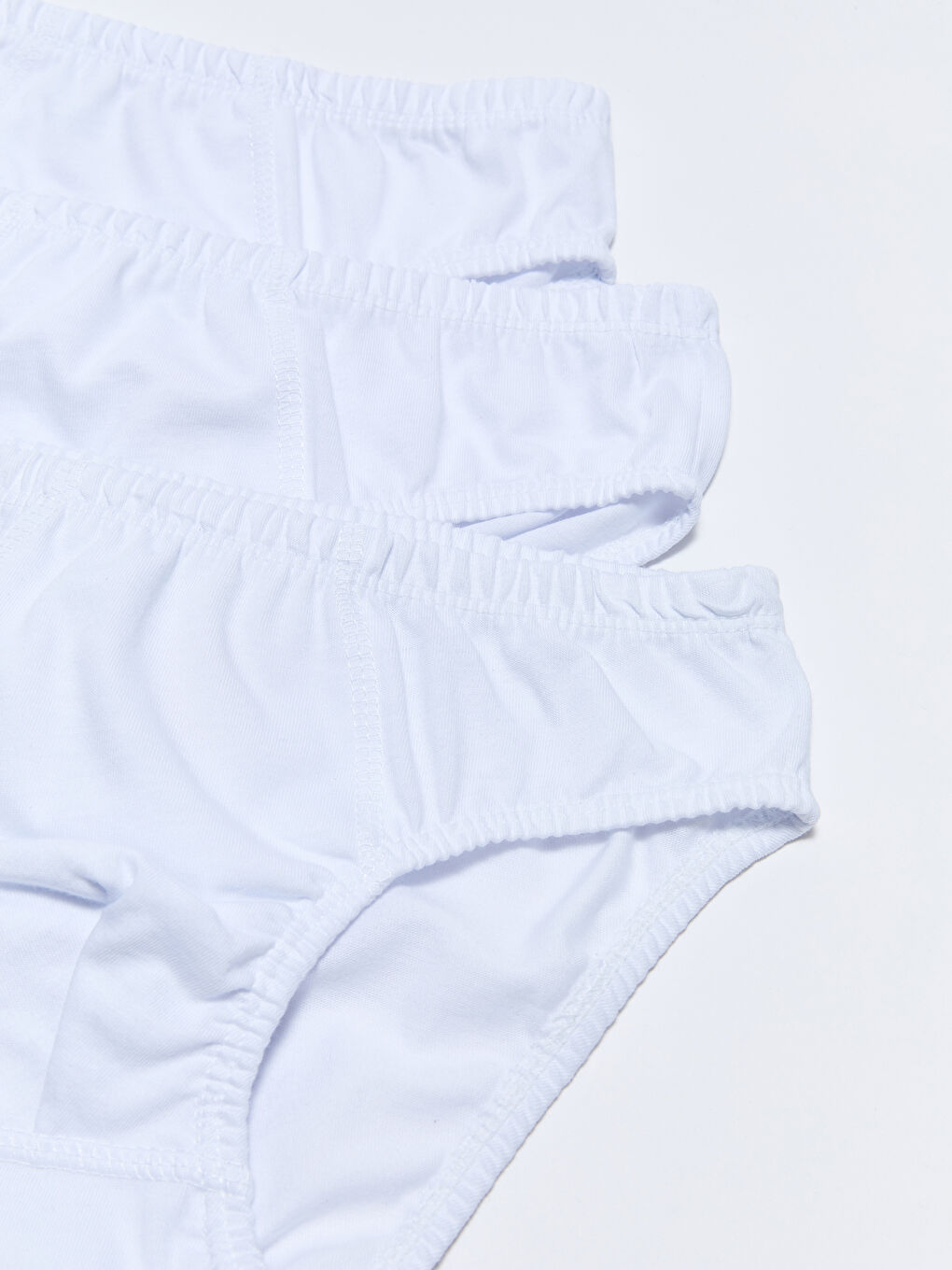 Beyaz Basic Pamuklu Erkek Çocuk Külot 3'lü-1