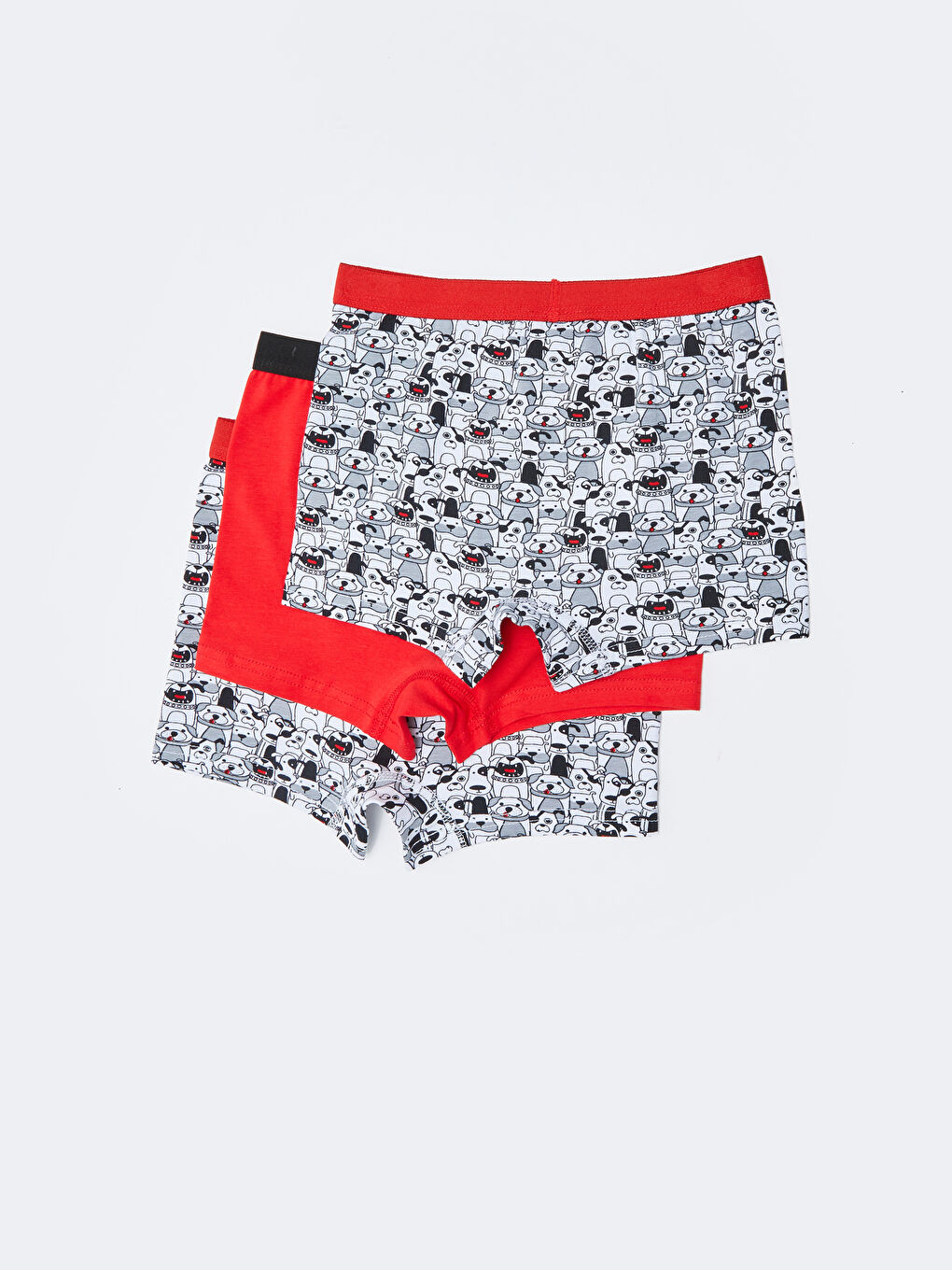 Отпечатани памучни боксерки за момчета 3 опаковки-1