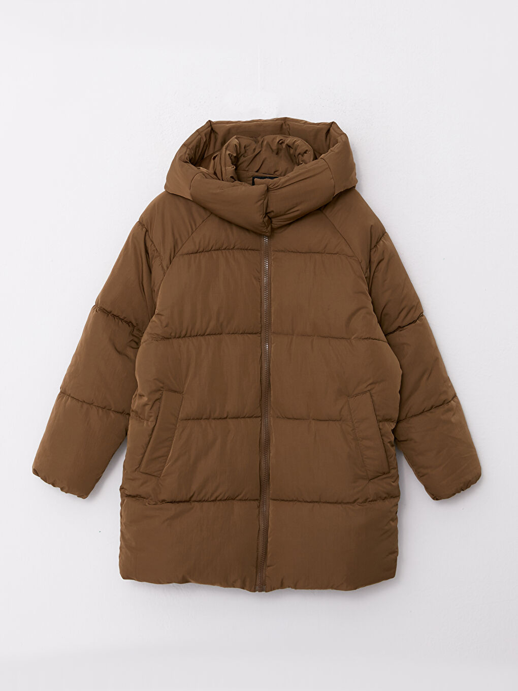 LCW Vision Women's Hooded Plain Puffer Coat -W21629Z8-EW6