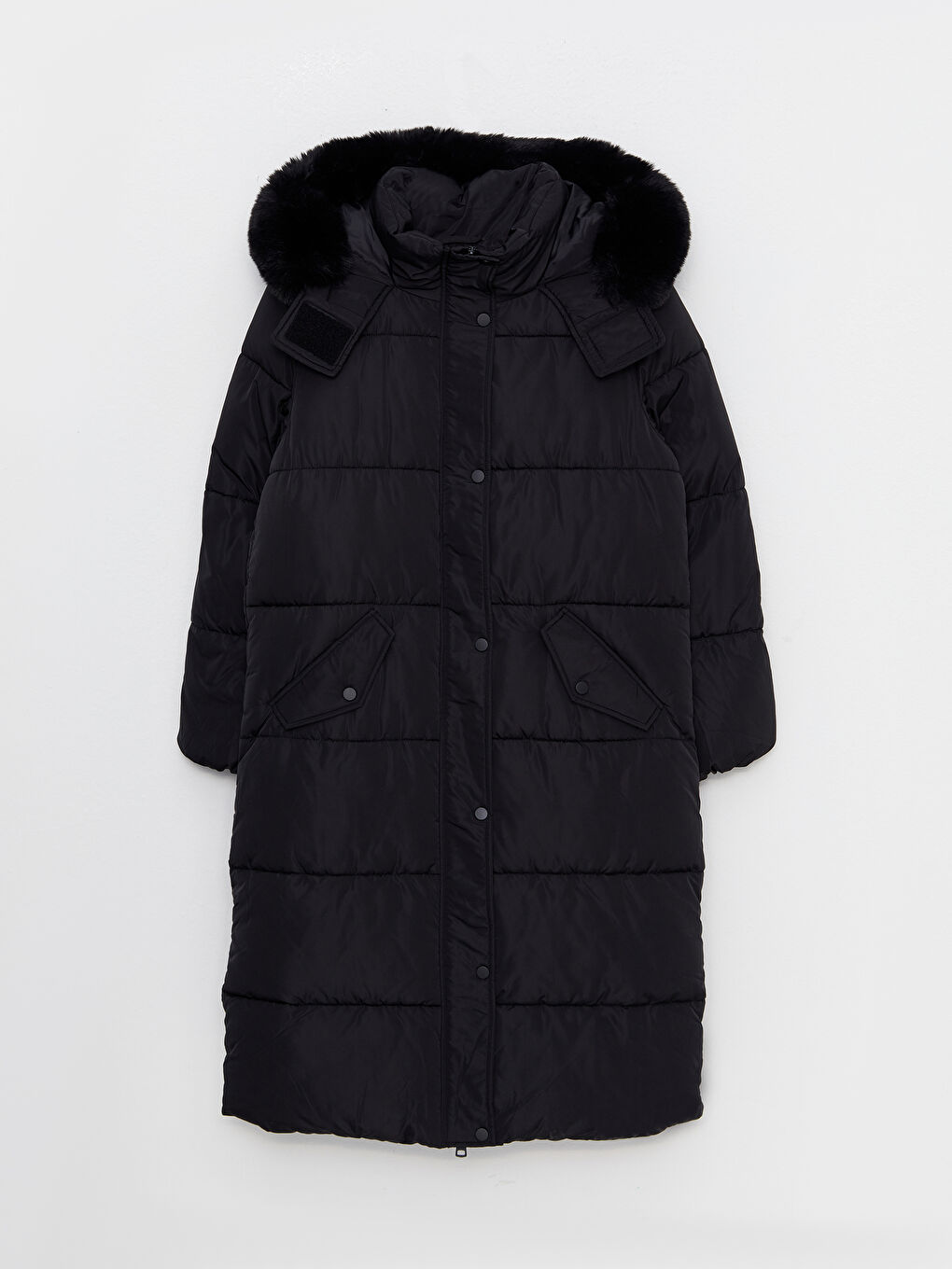 Geaca Matlasată Simplu cu Glugă pentru Femei-7