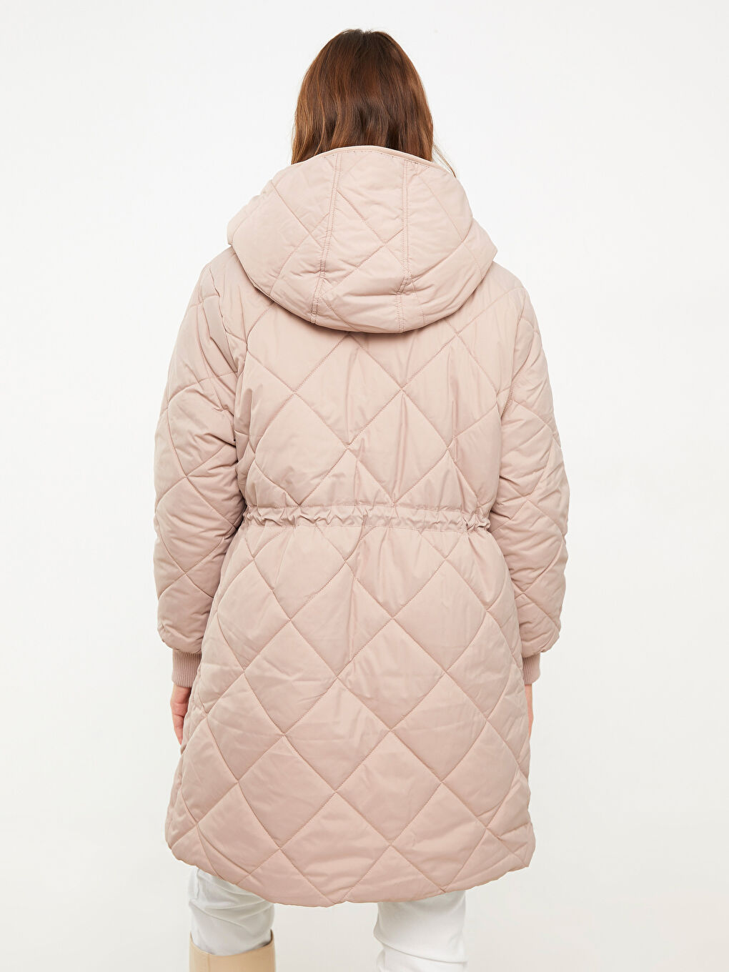 Hooded Quilted Women's Puffer Coat-6